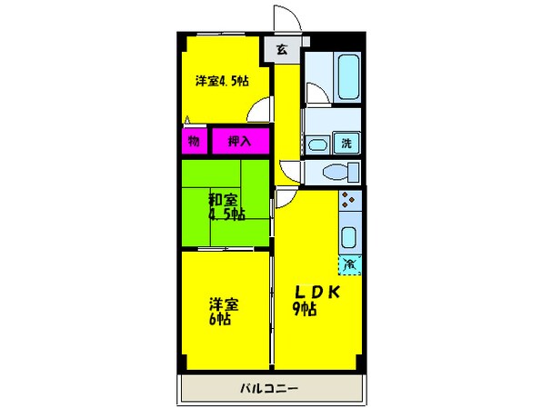 新川第２マンションの物件間取画像